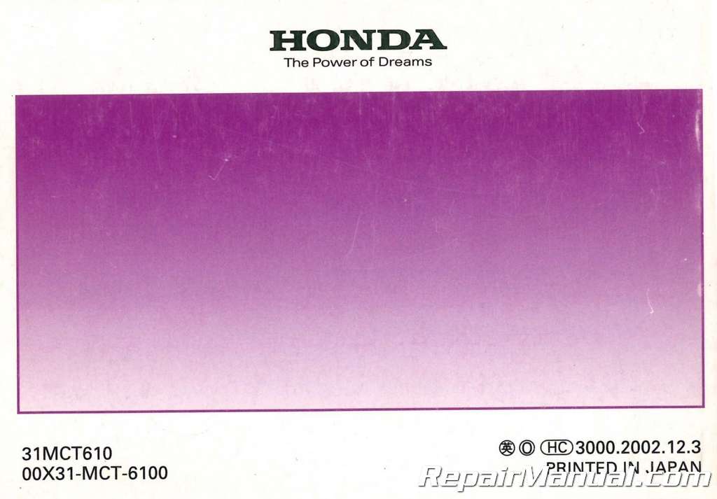 honda service manual fsc600 silverwing