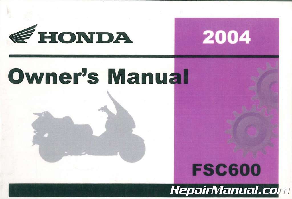 honda service manual fsc600 silverwing