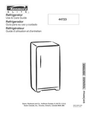 kenmore fridge 596.78333800 operation manual