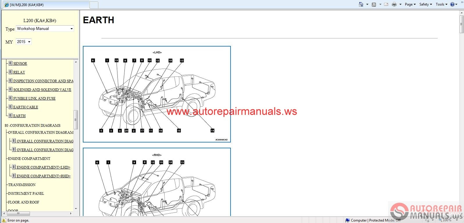 mitsubishi l200 repair manual pdf download