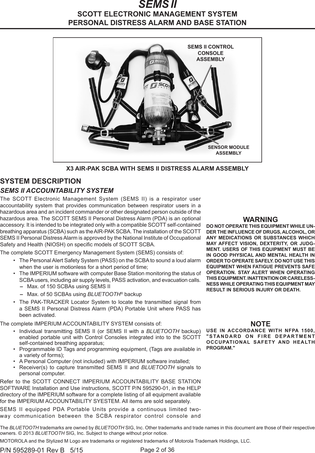 scott air pak x3 manual