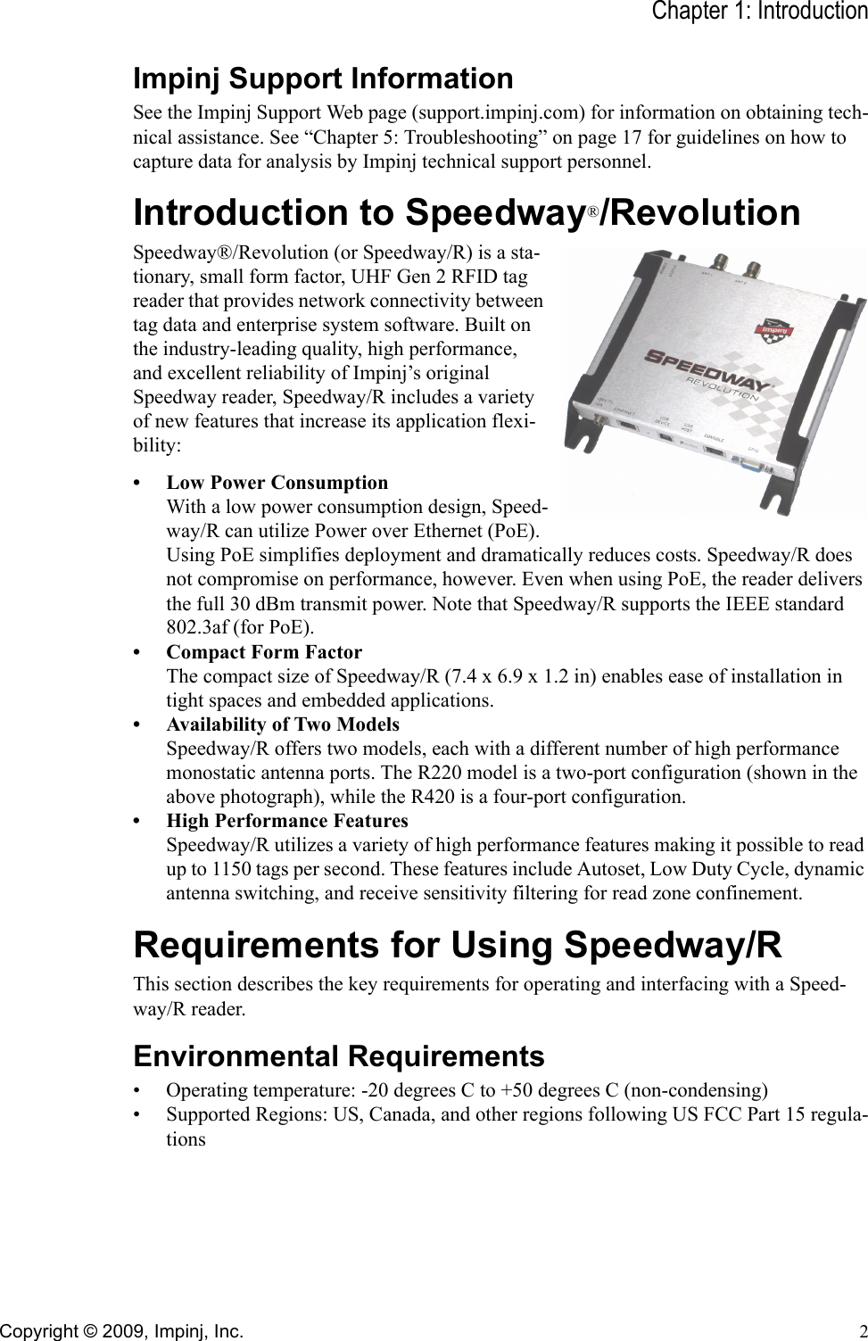 impinj speedway revolution r420 manual