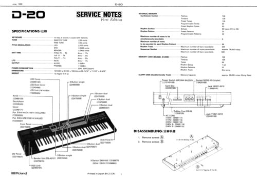 roland d 30 service manual