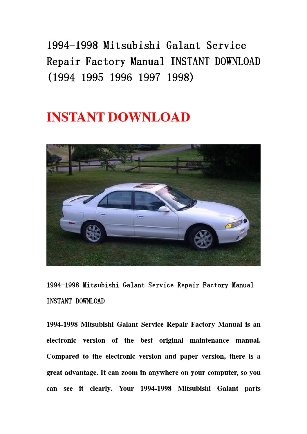 1998 mitsubishi 3000gt owners manual