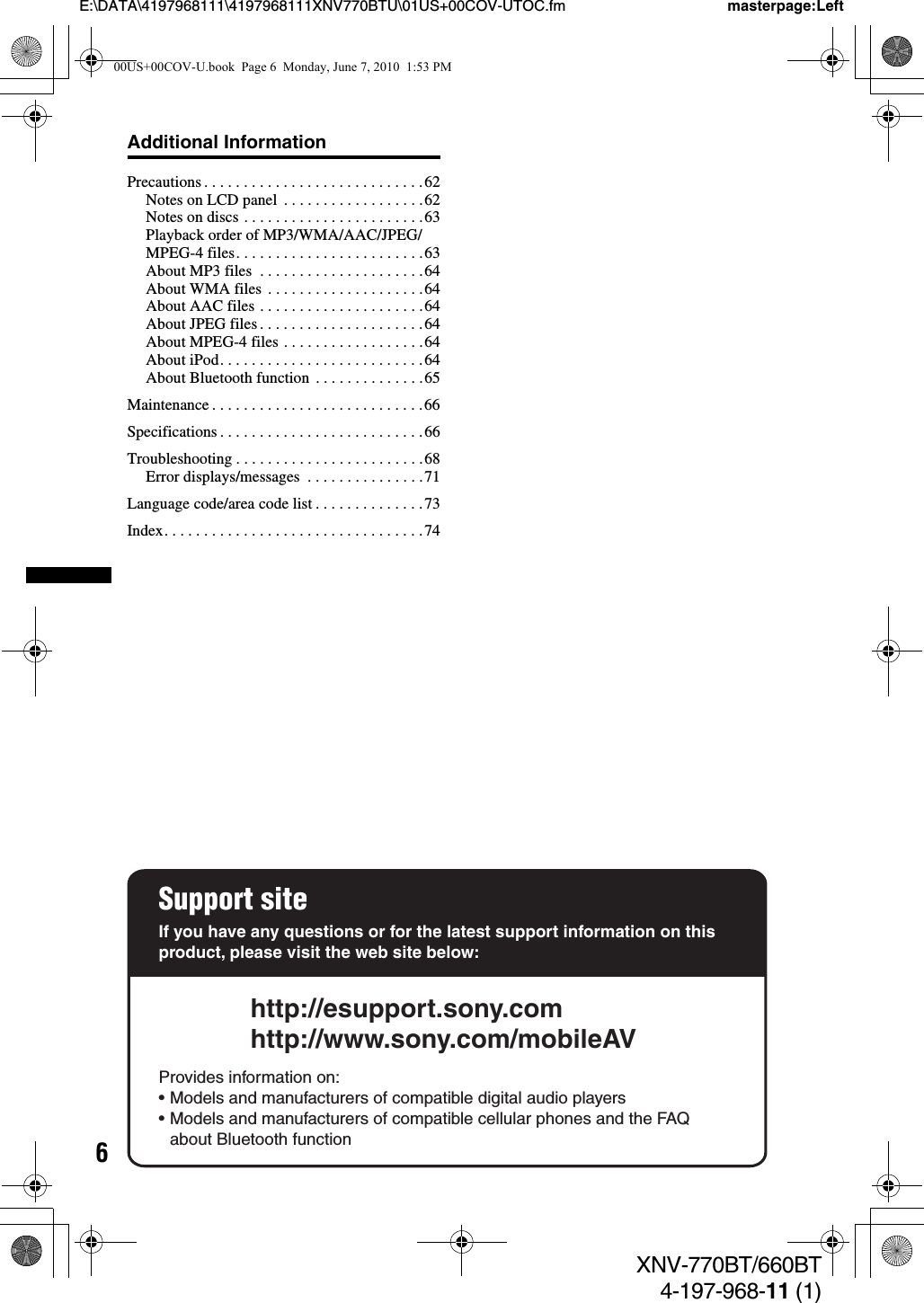 operating manual for sony nwz-z1050