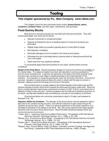 aluminum extrusion press maintenance manual