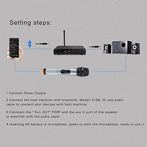 archeer bluetooth wireless microphone system manual