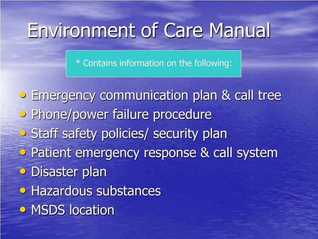 emergency care manual for hospitals