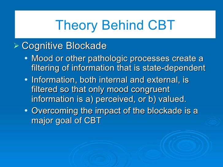 treatment manual for cognitive behavioral therapy