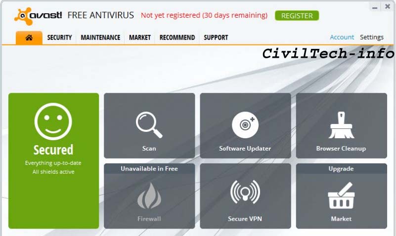 avast free antivirus manual update file