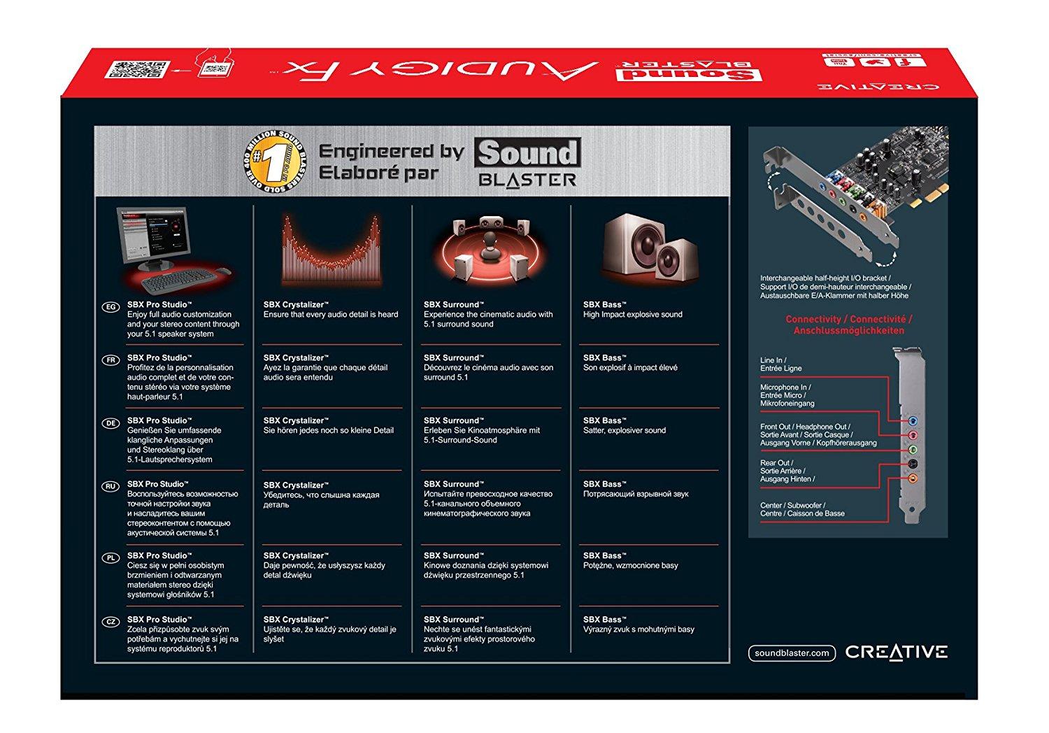 creative sound blaster audigy fx pcie 5.1 manual