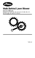 motor manual lawn mower arien 21 911525