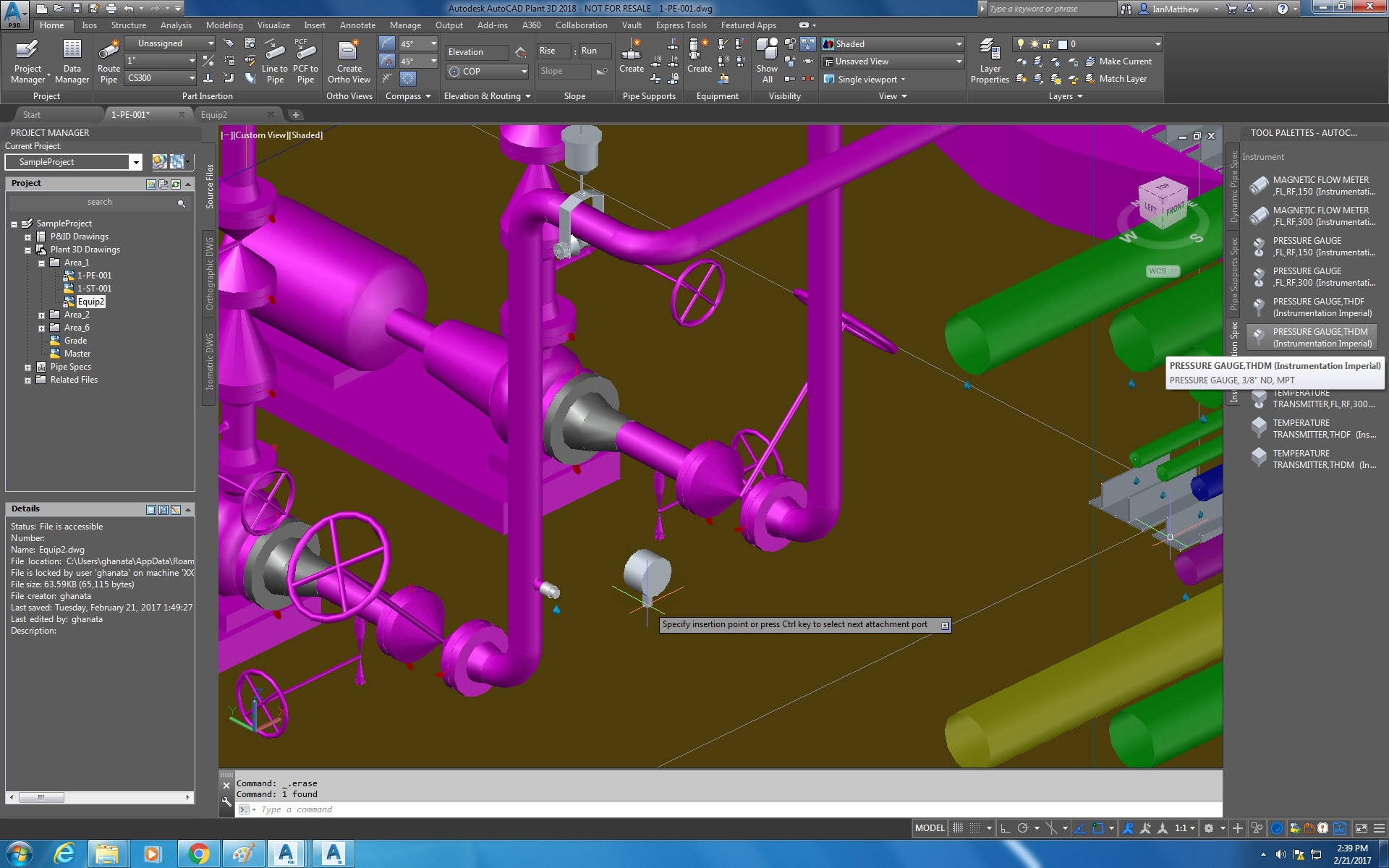 best manual for inventor piping