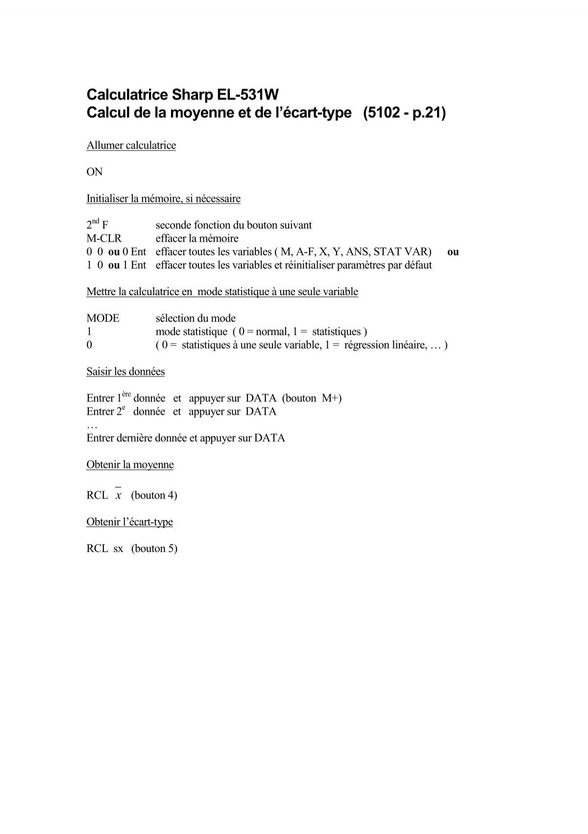 calculatrice sharp el-738 f english manual