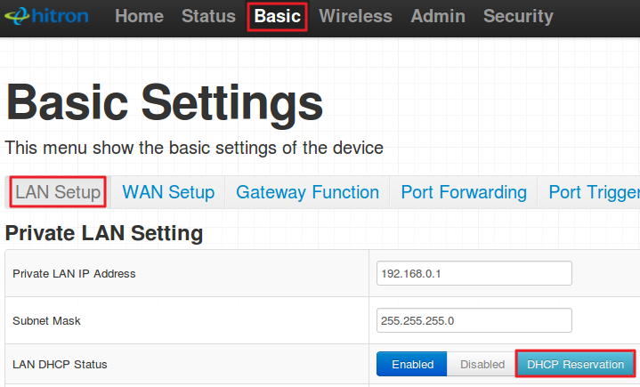 how to manually assign ip address rogers hitron modem