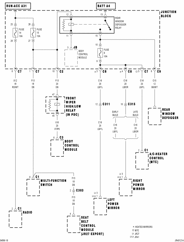 chrysler 200 fuse service manual