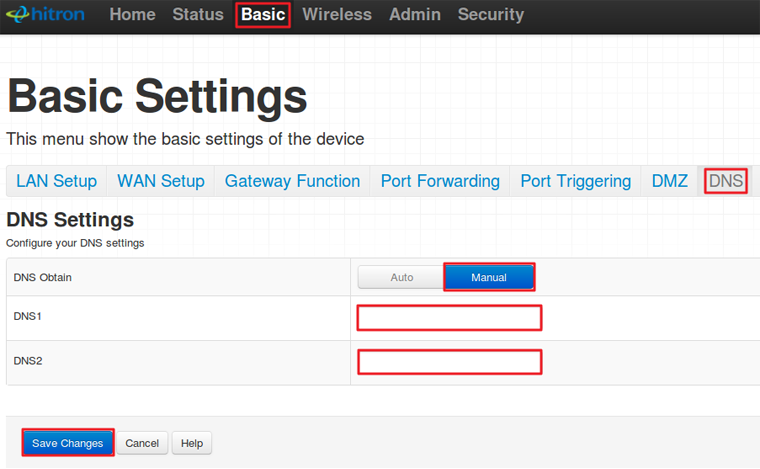 how to manually assign ip address rogers hitron modem