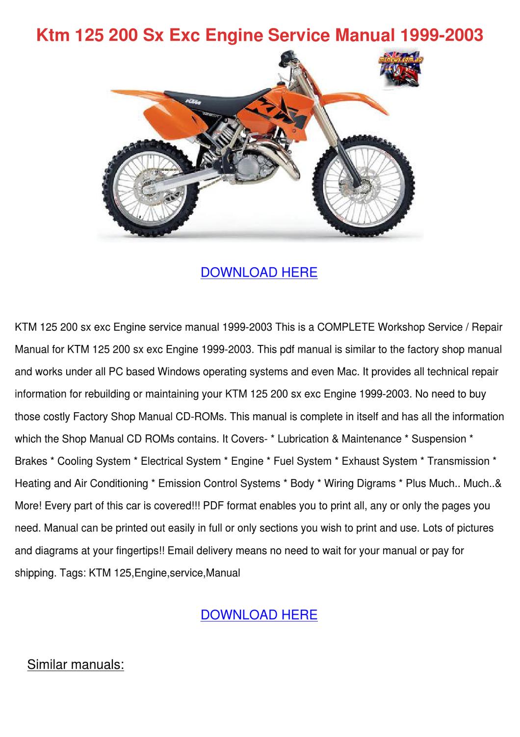 ktm 500 exc service manual emission control