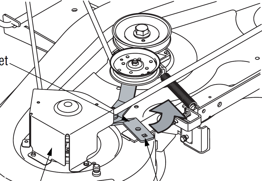 bolens 1050 mower deck installation manual