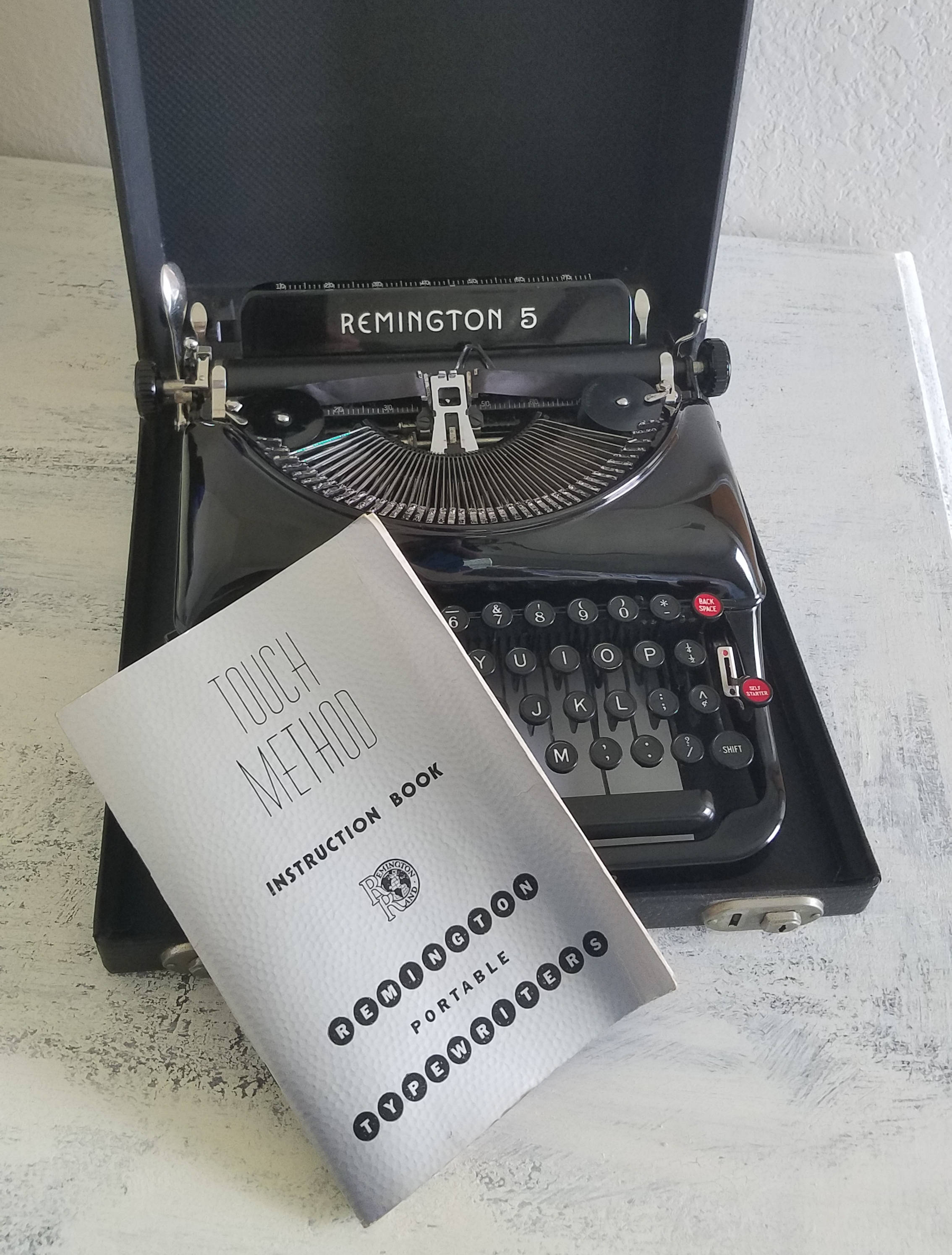 remington portable model 5 typewriter manual