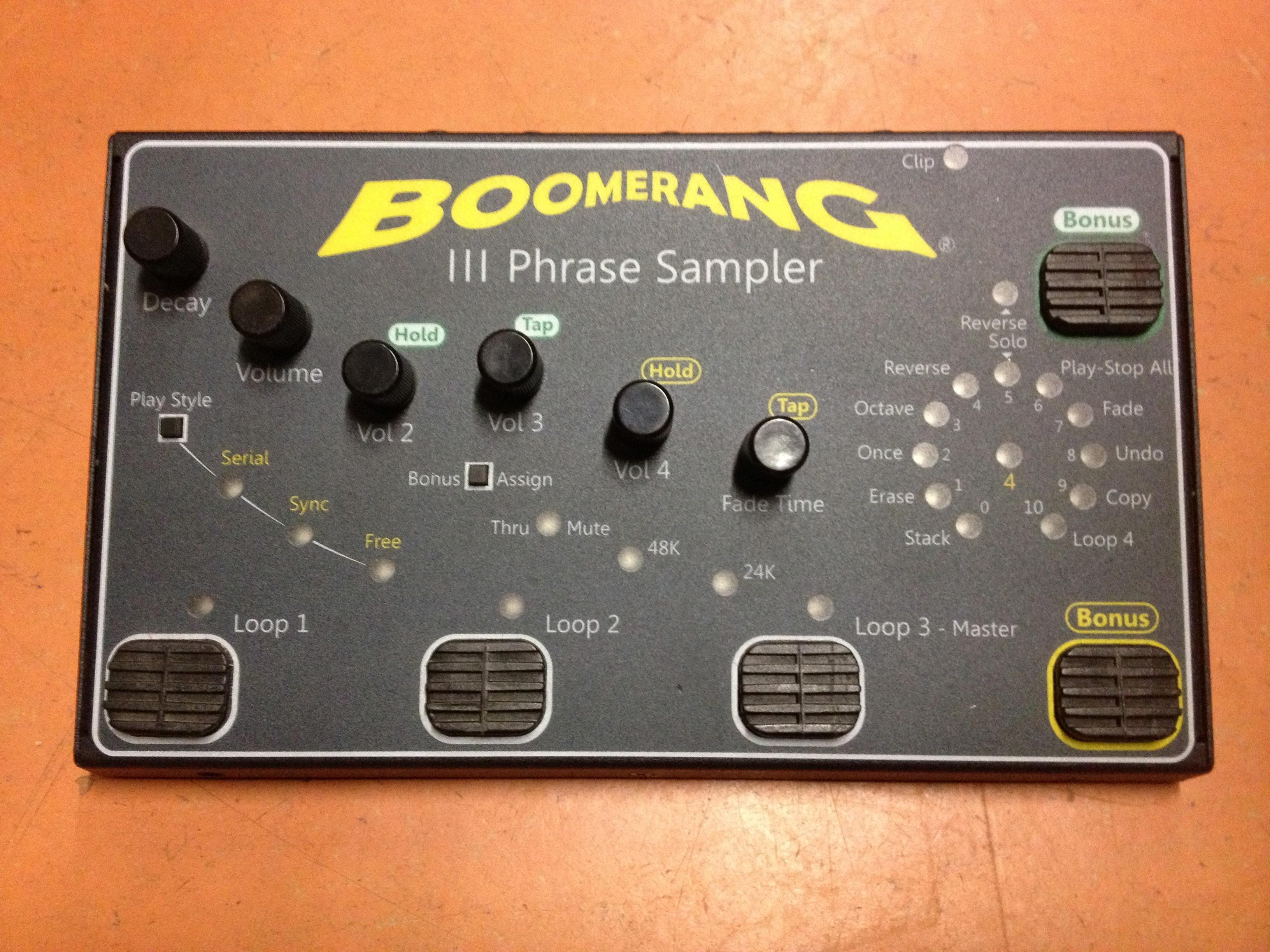 boomerang phrase sampler plus manual