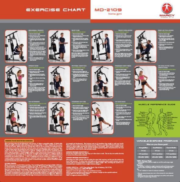 fitness gear ultimate smith machine ii manual