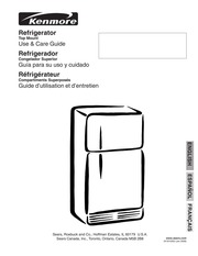 kenmore fridge 596.78333800 operation manual