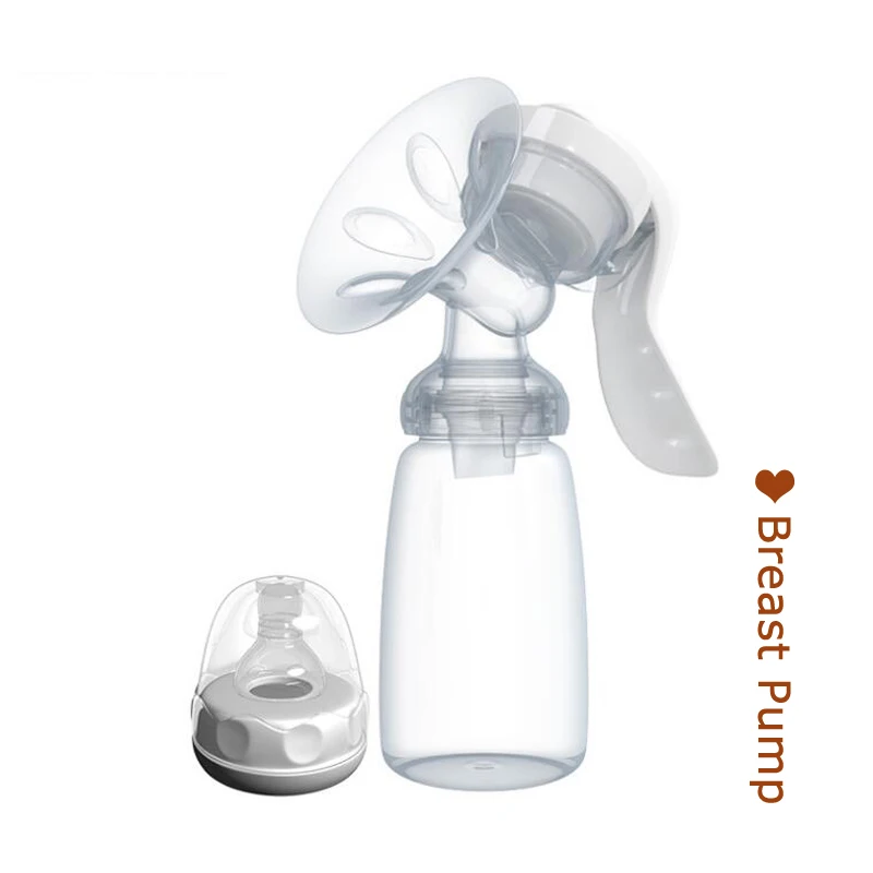 manual silicone breast pump suction