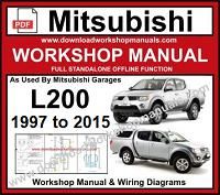 mitsubishi l200 repair manual pdf download