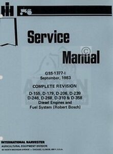 shop manual for ih 824